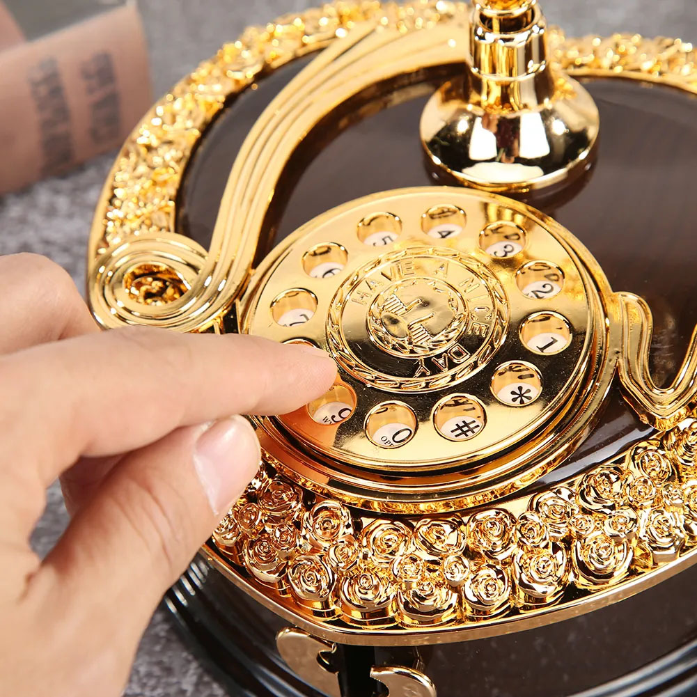 Hộp Nhạc Điện Thoại Cổ Điển Châu Âu Thanh Lịch Cổ Điển, Quà Tặng Bé Gái Đồ Trang Trí Trong Nhà