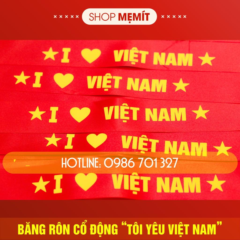 Băng rôn cổ động Tôi yêu việt nam