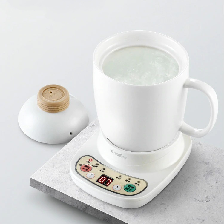 Nồi nấu điện đa năng bằng gốm sứ cao cấp TNC.01 dung tích 600ml có hẹn giờ - Nồi nấu cháo cho bé bằng sứ cao cấp - Hãng Chính Hãng