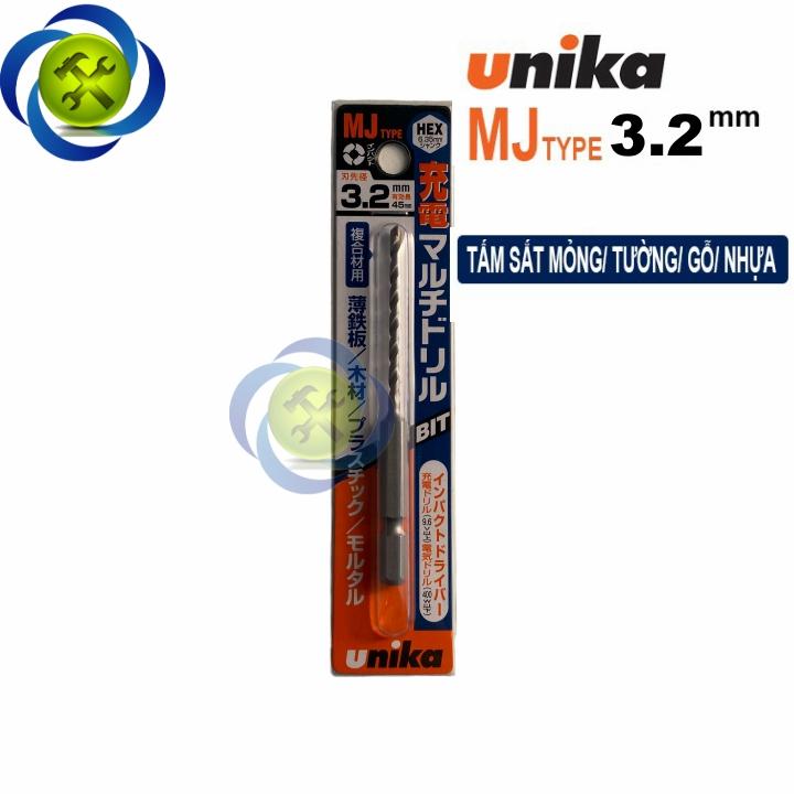 Mũi khoan đa năng 3.2mm Unika MJ 3.2 x 90 đuôi lục giác