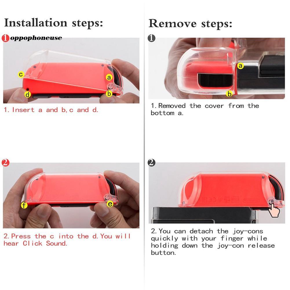 Vỏ Bọc Bảo Vệ TPU Trong Suốt Cho Máy Chơi Game Cầm Tay Nintendo NS Switch Joy-Con