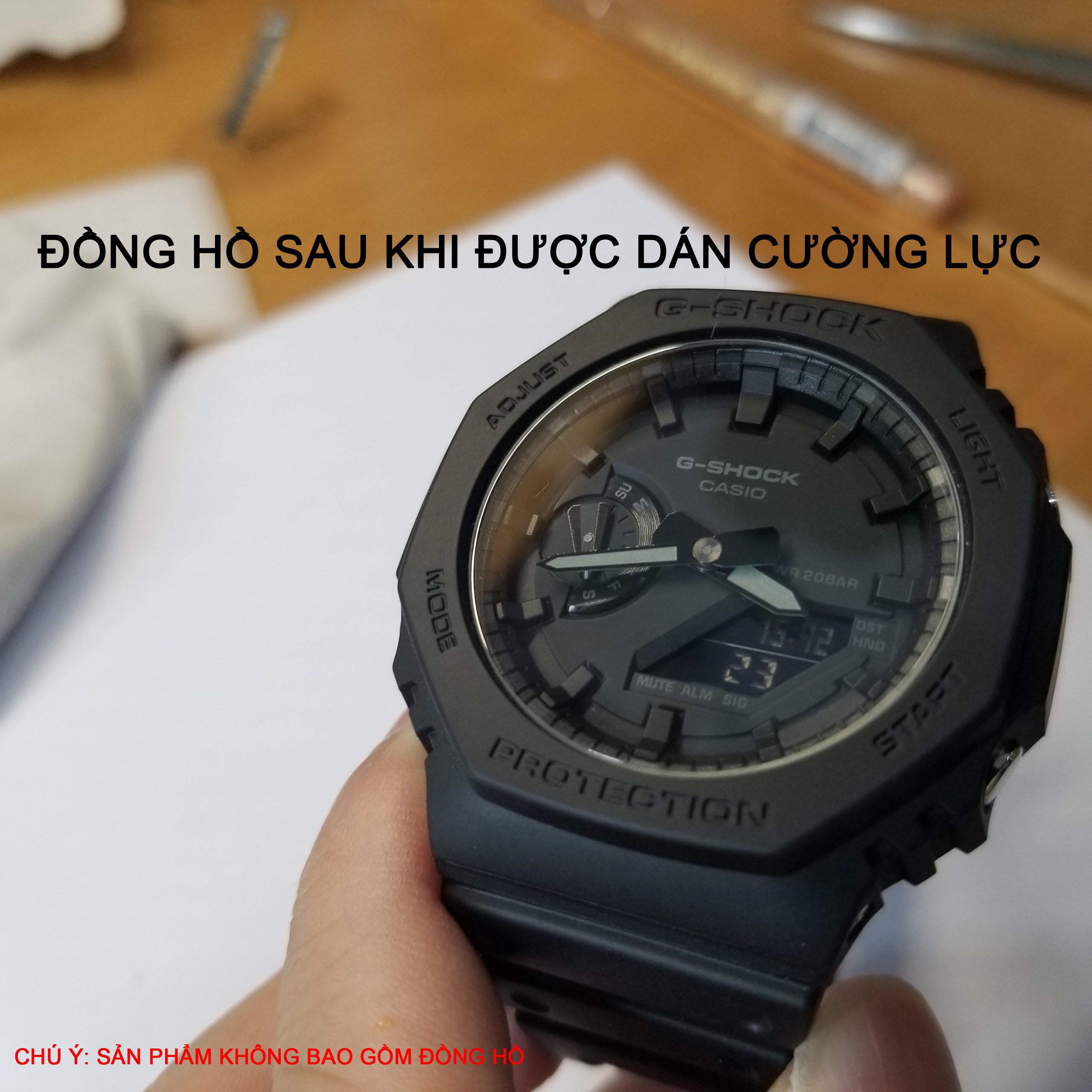 Kính Cường Lực bảo vệ màn hình dành cho đồng hồ hãng CASIO G-Shock GA-2100 - Hàng nhập khẩu