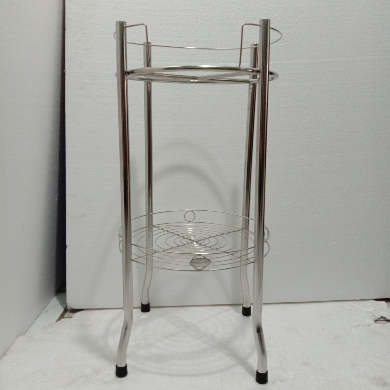 Chân Kệ Bình Lọc Nước Inox 2 Tầng KT 35x35x70cm - Gọn Nhẹ Dễ Di Chuyển