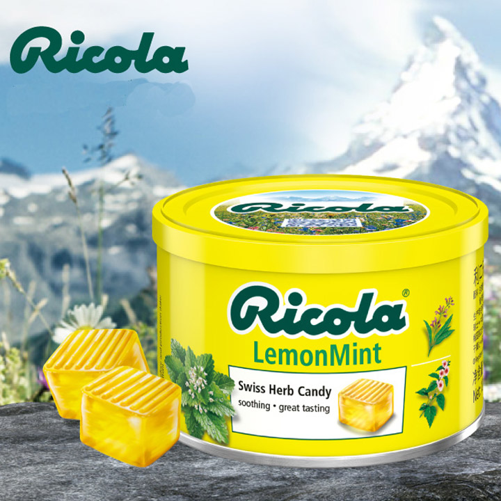 Kẹo Ricola Thảo mộc Thụy Sĩ 100g - Lemon Mint