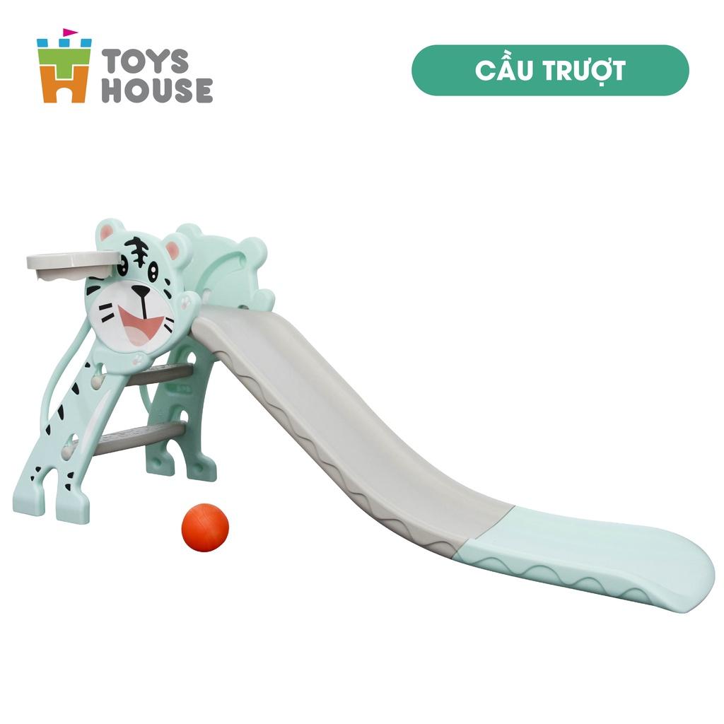 Cầu trượt kèm Khung bóng rổ cho bé Toys House WM19024, hàng chính hãng cao cấp