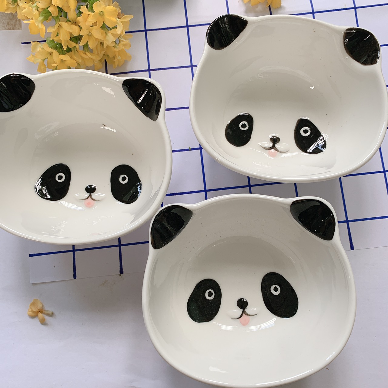 Chén, Bát Ăn Dặm Cho Bé Bằng Sứ Hình Gấu Trúc