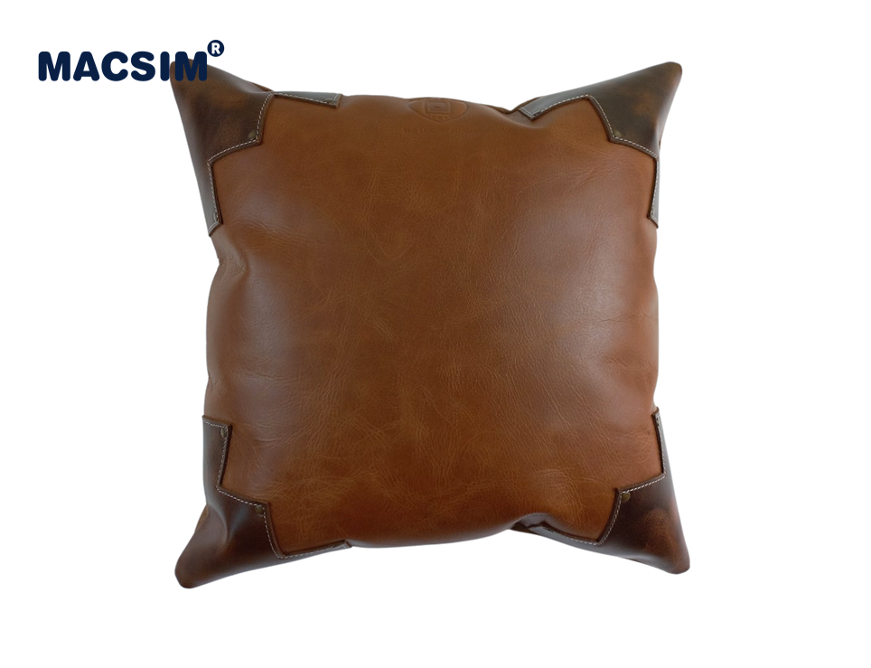 Gối tựa lưng, tựa đầu đa năng, gối sofa cao cấp Macsim kích thước 40cm x 40cm màu vàng