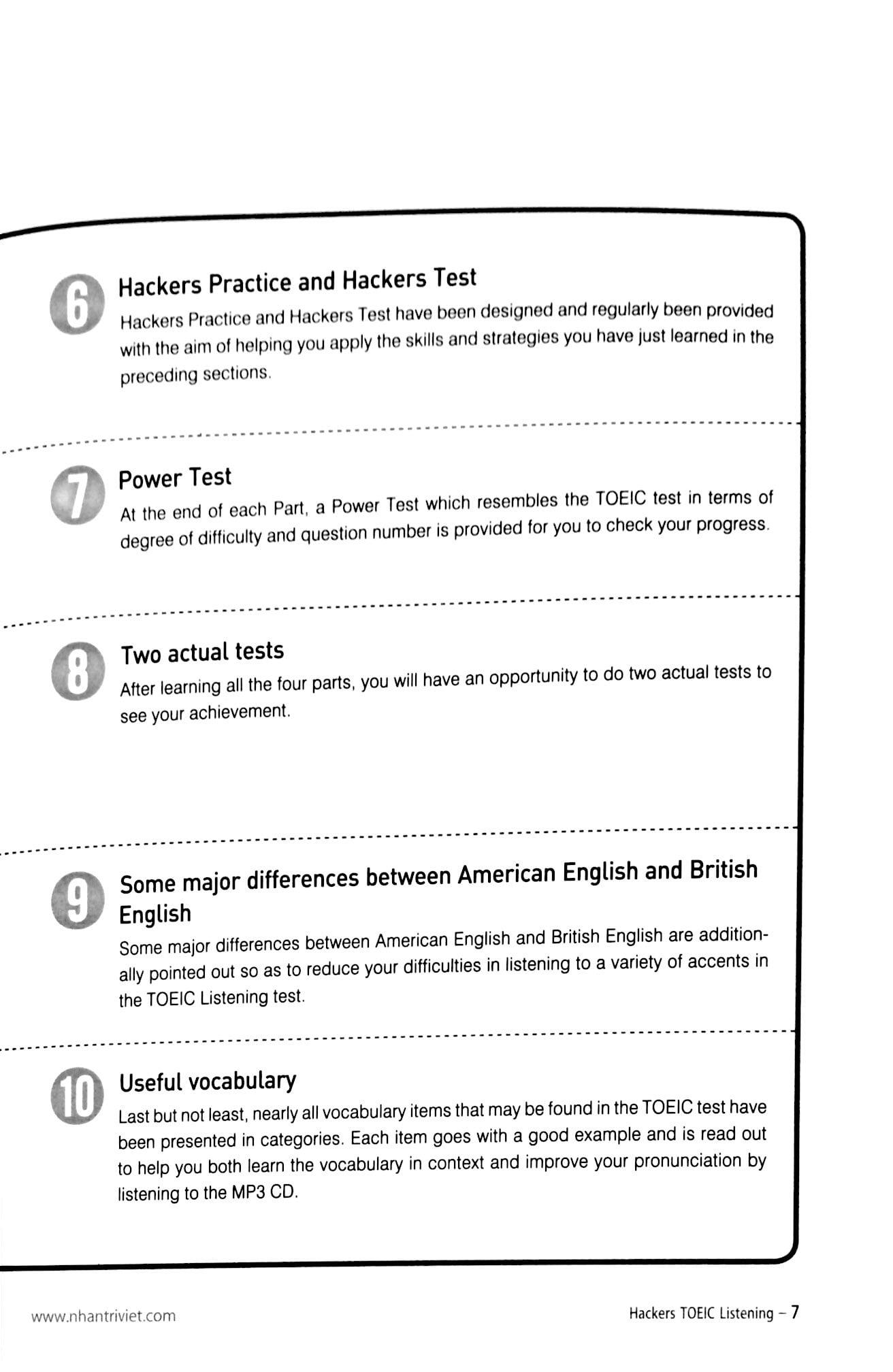 Hackers TOEIC Listening (Kèm CD)
