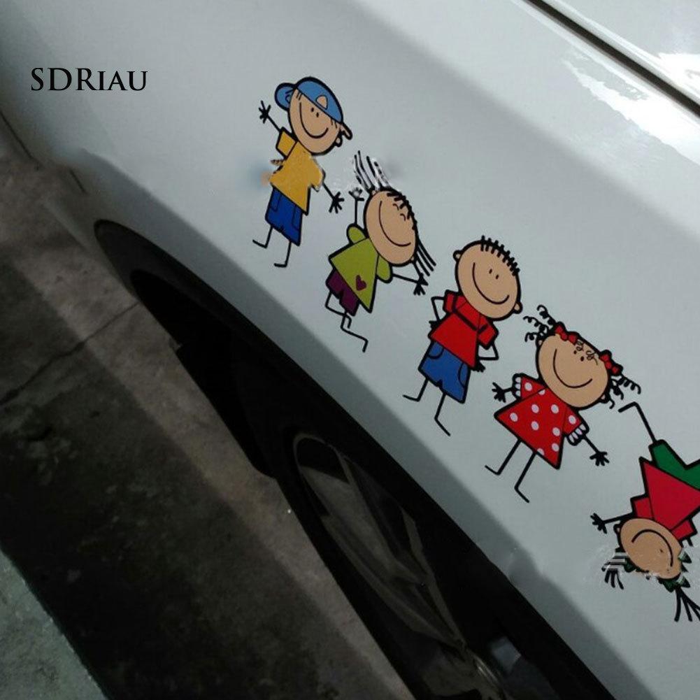 Miếng Dán Trang Trí Xe Hơi Hình Hoạt Hình Vui Nhộn