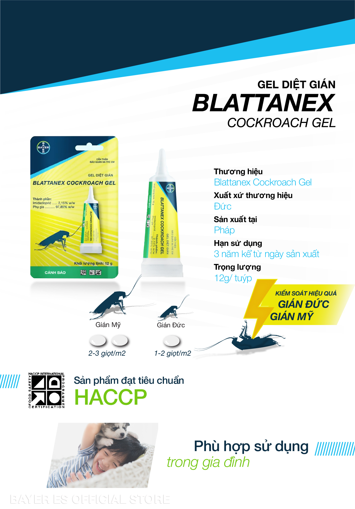 Gel Diệt Gián Blattanex Chính Hãng