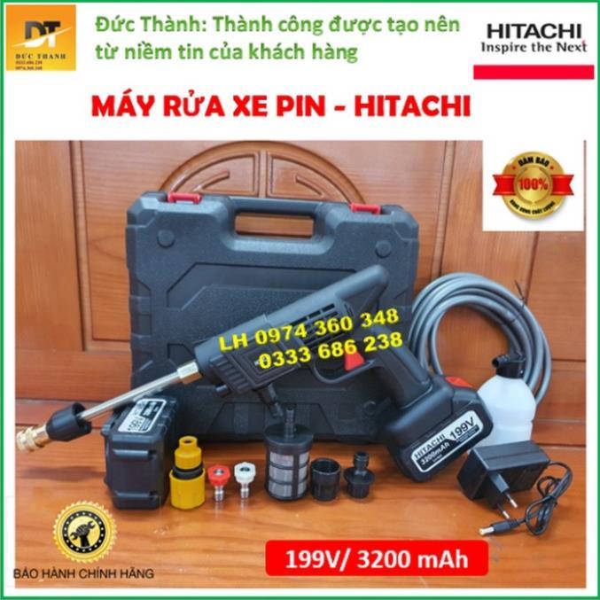 Máy Rửa Xe Pin 199V, Rửa Xe-Phun Cây Cảnh