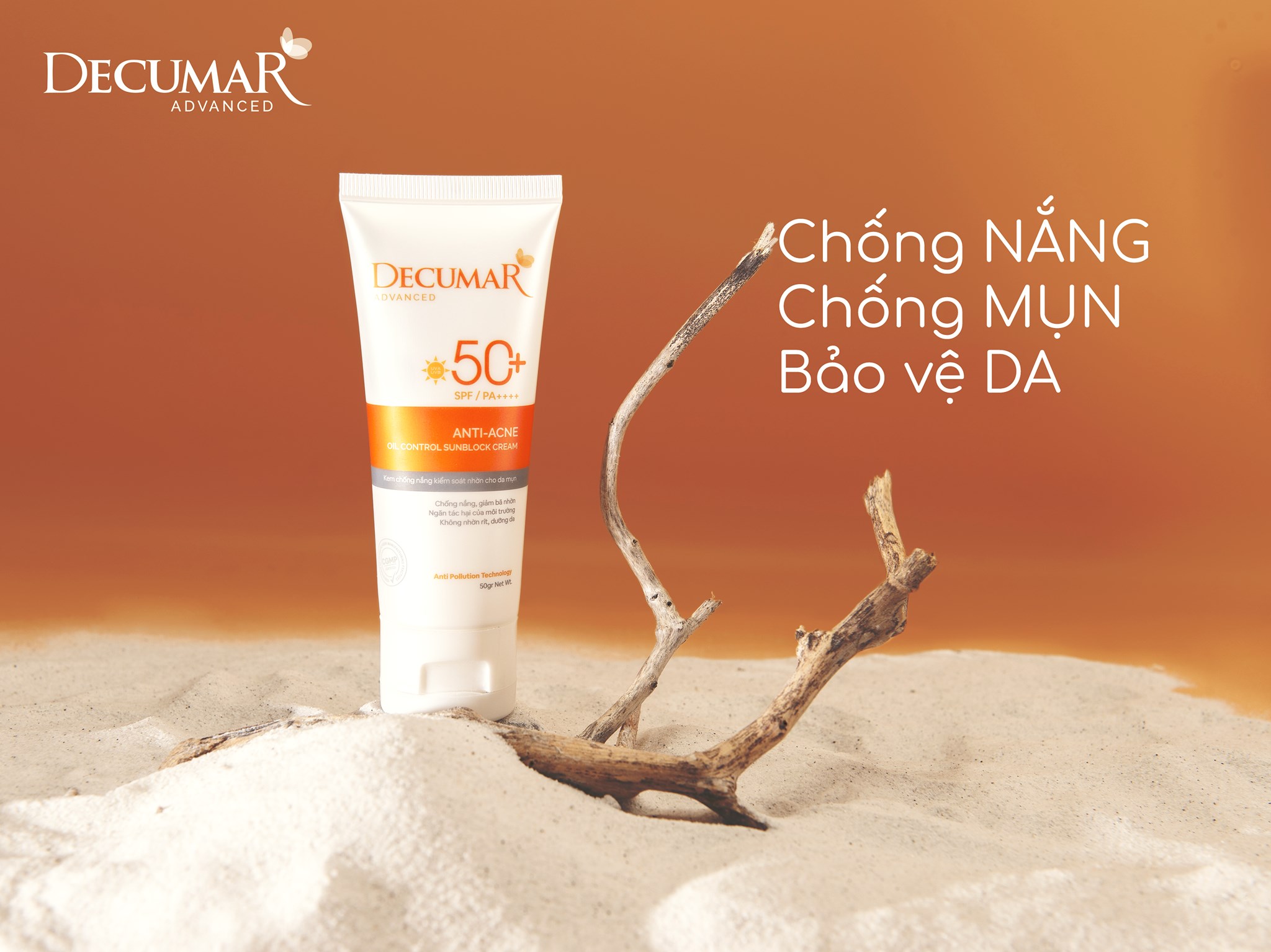 Kem chống nắng Decumar Advaced Sunblock hoàn toàn mới 50g