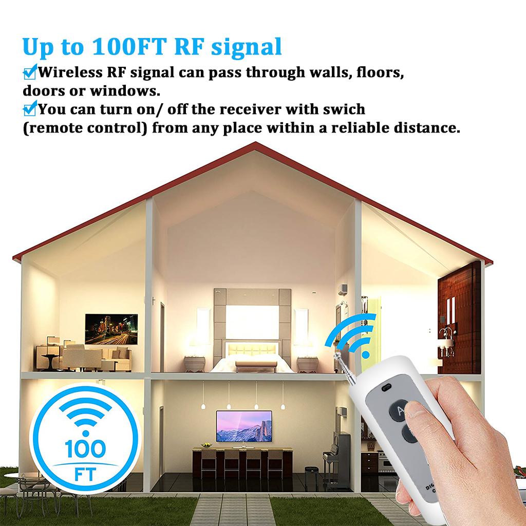 1000M Smart Wireless Digital Remote Control Switch DC12V