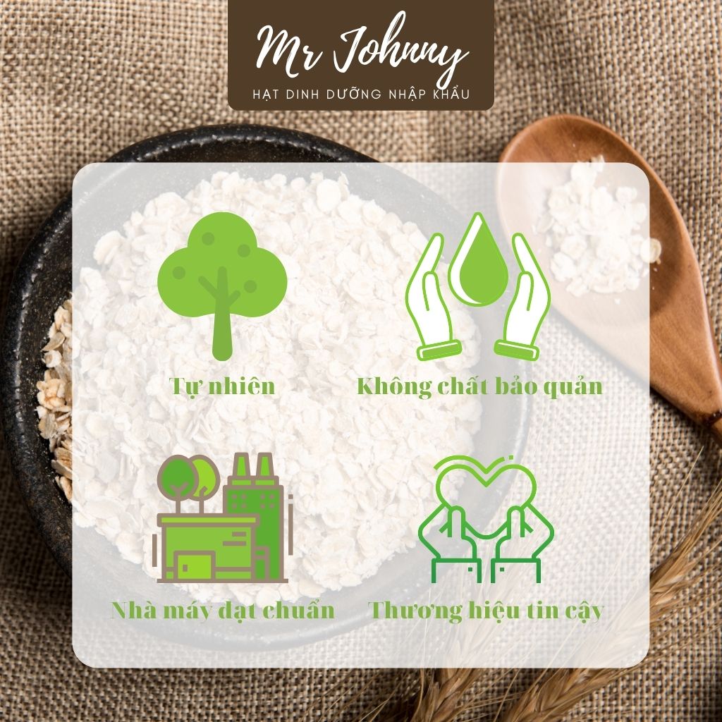 Yến Mạch Úc Tươi Mr Johnny Hộp 320g - Cho người ăn kiêng, giảm cân