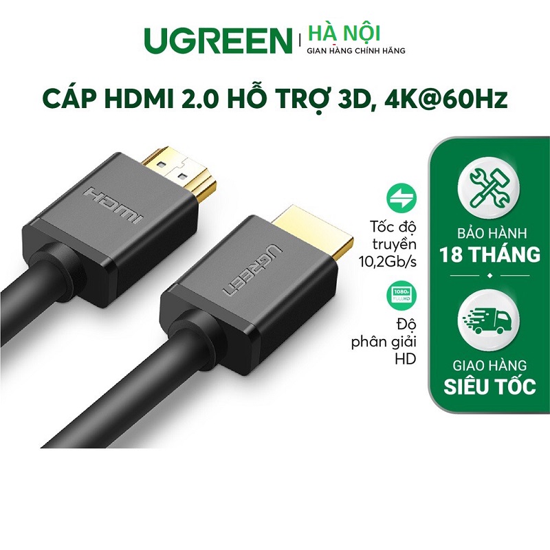 Cáp HDMI Ugreen 40m chính hãng 50764 - Hỗ trợ 3D, 4K x 2K, HD1080 - hàng chính hãng