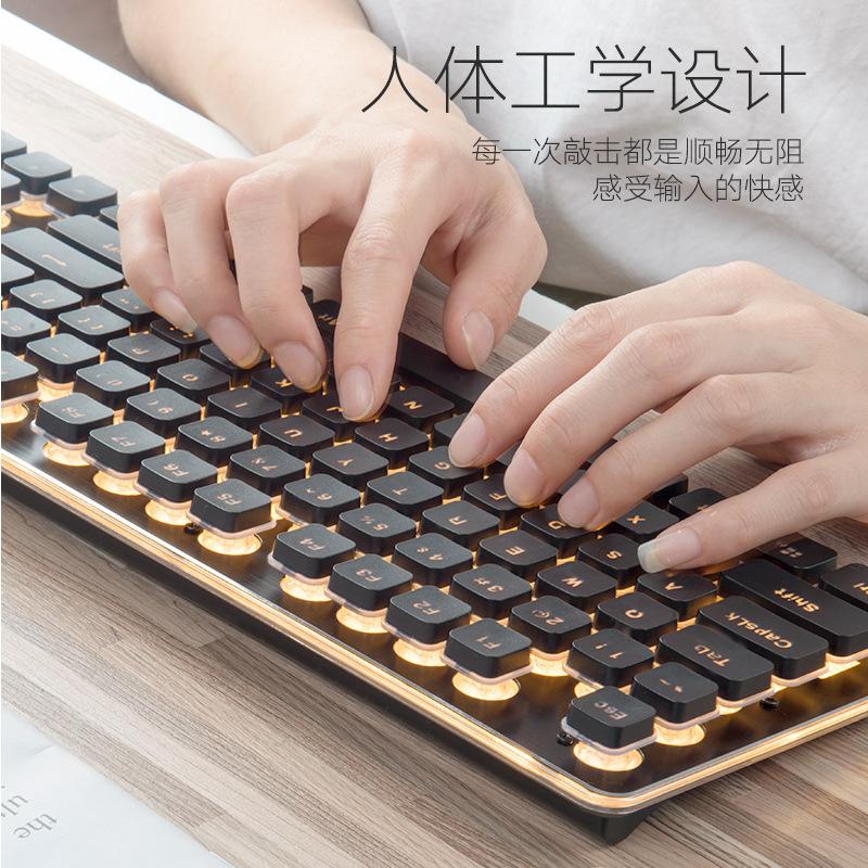Thuận lợi nhất thao tác bàn phím bộ chuột có dây câm phim im lặng văn phòng thể thao điện tử đặc biệt không hỗ trợ máy tính không