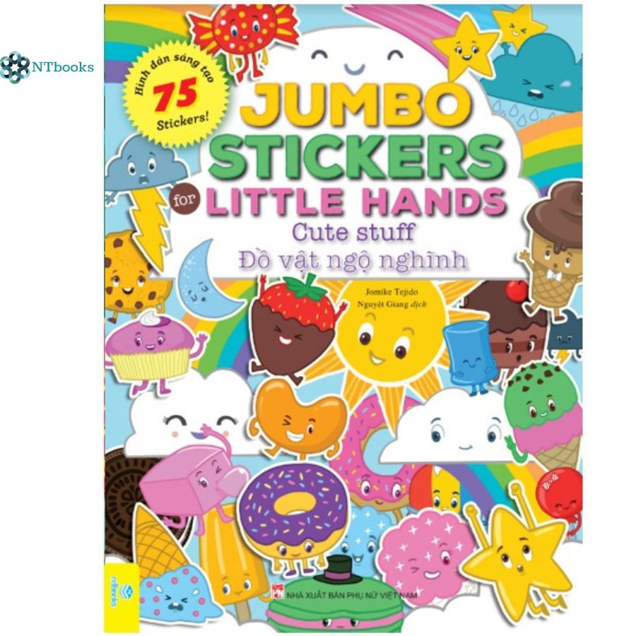 Combo 12 cuốn Jumbo Stickers for Little Hands