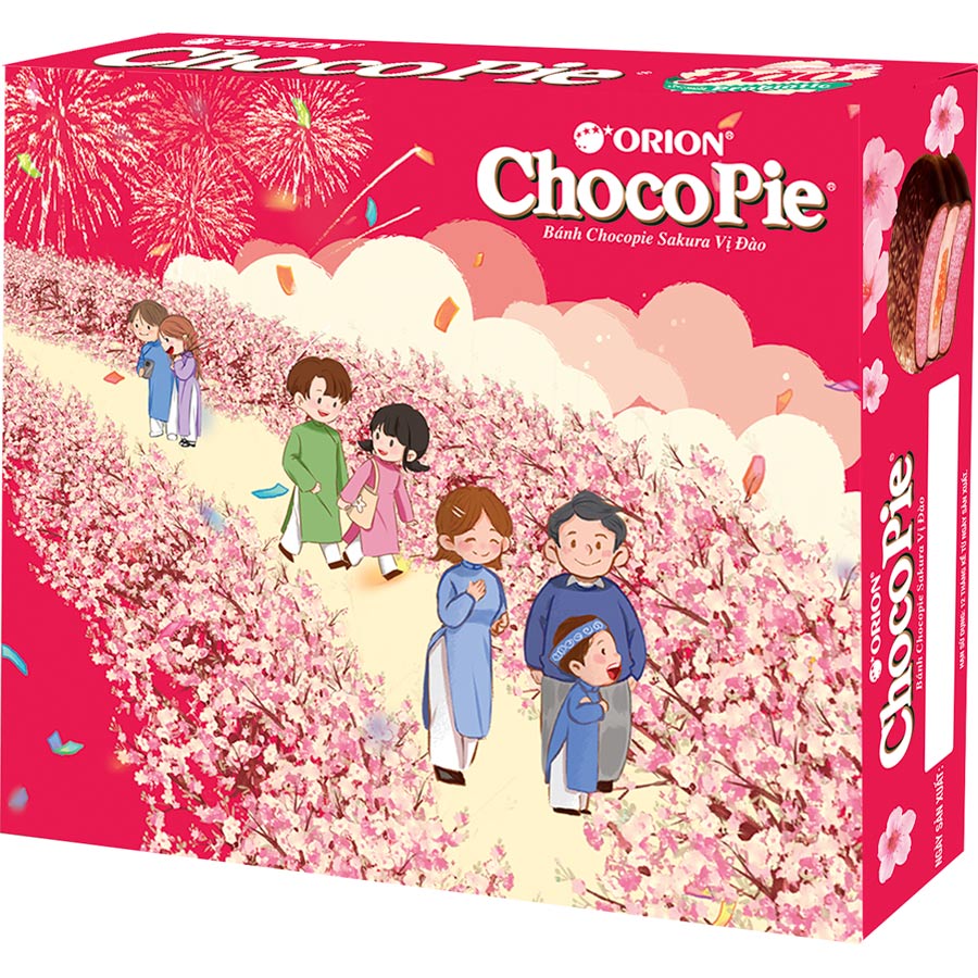 Bánh ChocoPie Sakura Vị Đào