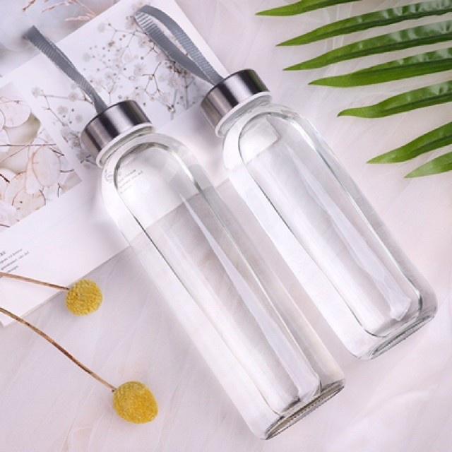 Bình nước thủy tinh Detox 500ml