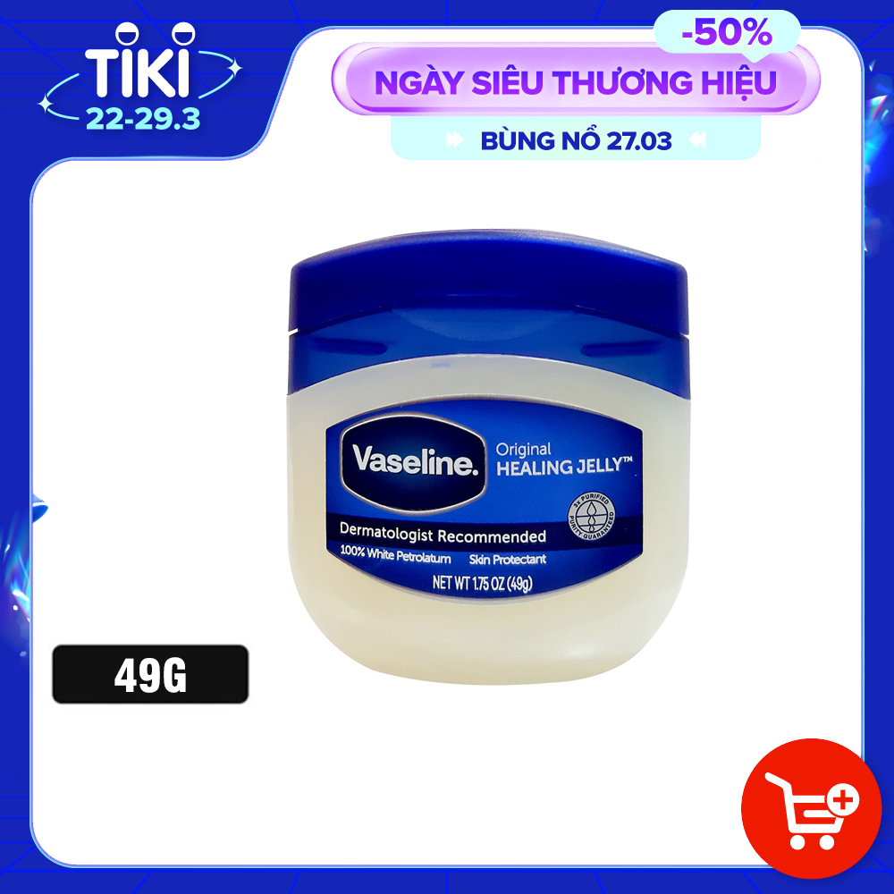 Sáp dưỡng đa năng Vaseline 100% Pure Petroleum Jelly Original 49g