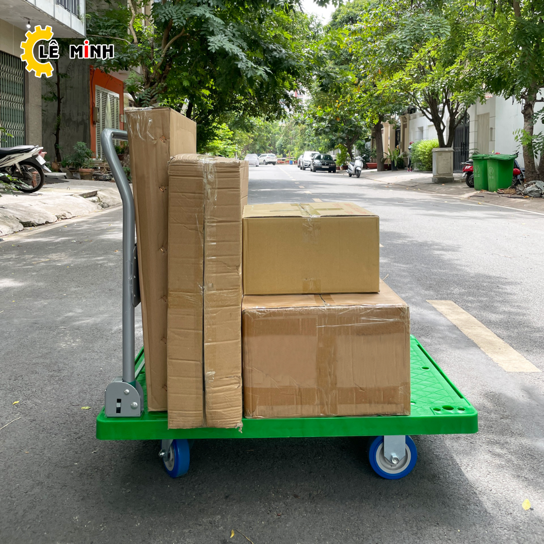 Xe đẩy hàng 4 bánh cao cấp V300 - Tải trọng 300kg