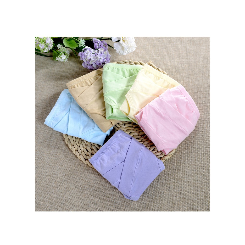 Quần Lót Bầu- Set 5 Quần Lót Cotton LƯNG THẤP Cho Mẹ Bầu Nhiều Màu