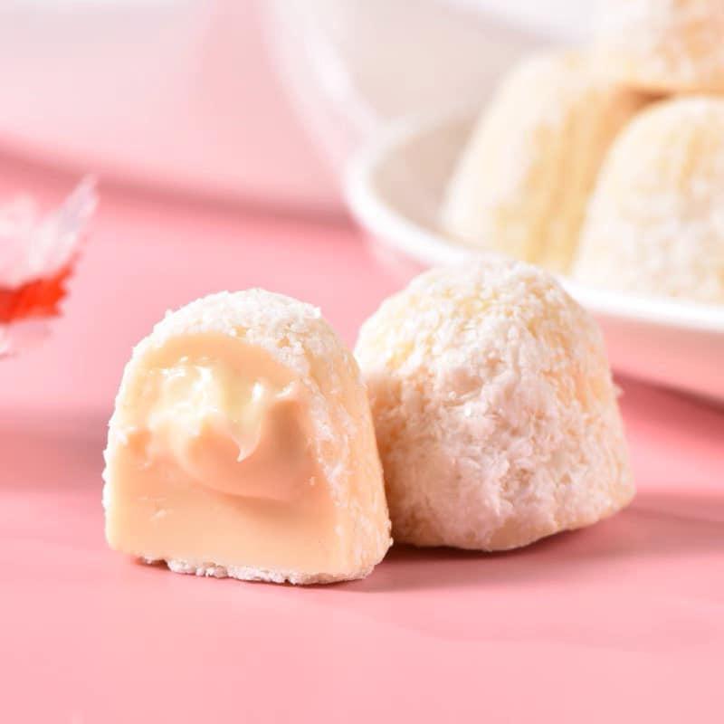 Kẹo socola trắng Delicate Mỹ mềm ngọt nhân kem hạnh nhân cao cấp siêu ngon
