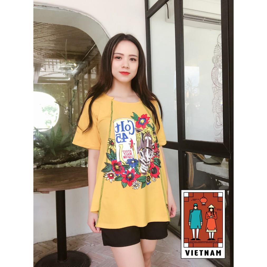 Bộ đồ ngắn mặc bầu thiết kế sang chảnh, chất liệu cao cấp BN116
