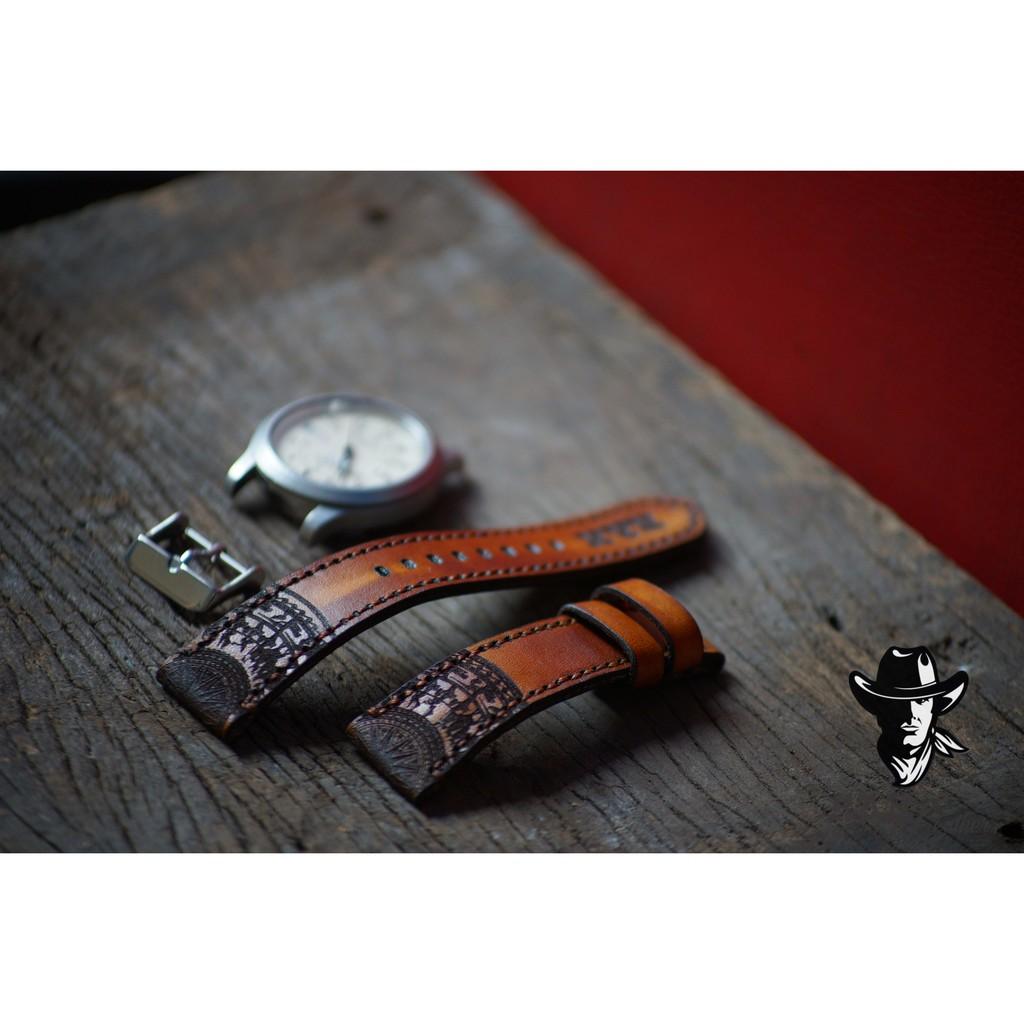 Dây đồng hồ RAM traditional light brown