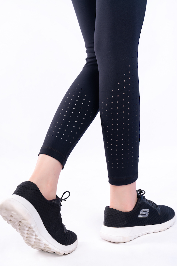 Quần Legging Dáng 7/8 Befree Livan Sport Cạp Cao Co Giãn Màu Đen