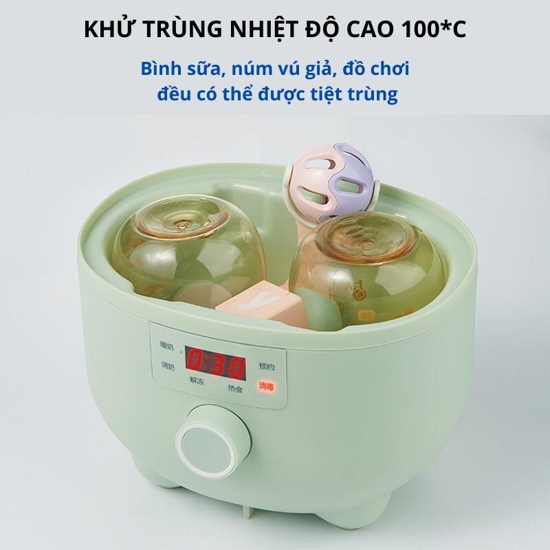 Máy Hâm 6 Chức Năng Hâm Sữa Mẹ, Pha Sữa Bột, Rã Đông Sữa Mẹ, Hấp Chín Thức Ăn, Khử Trùng, Hẹn Giờ Thông Minh Bugu BG-BH1 - Hàng Chính Hãng