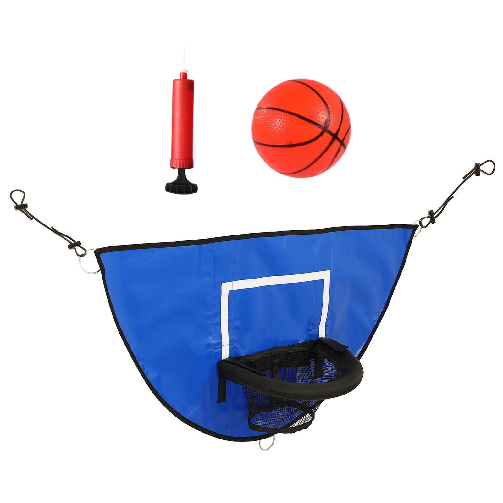 Universal Trampoline Basketball Hoop, with Pump and Mini Basketball, Mini Basketball Hoop for Trampoline for Indoor Outdoor Playing Gifts