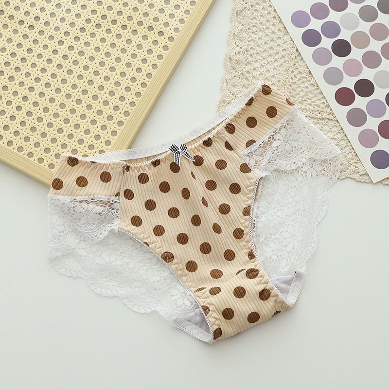 Quần lót ren cotton cao cấp kháng khuẩn điệu đà cho nữ QLN028
