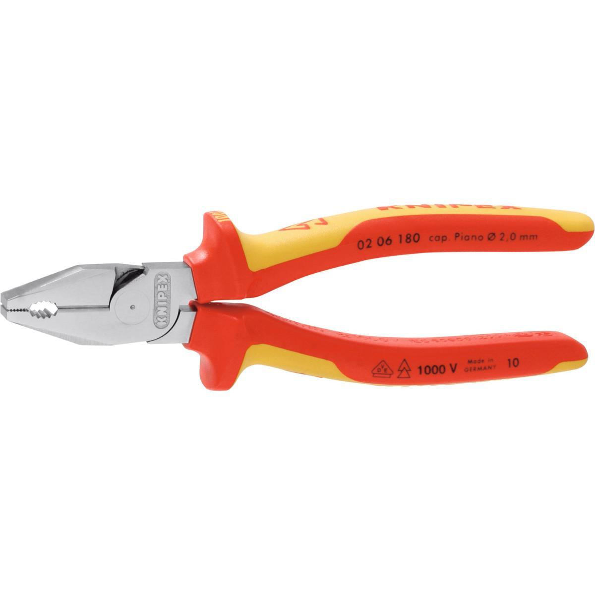 KỀM ĐA NĂNG MẠ CROM, CÁCH ĐIỆN KNIPEX DÀI 200MM 02 06 200