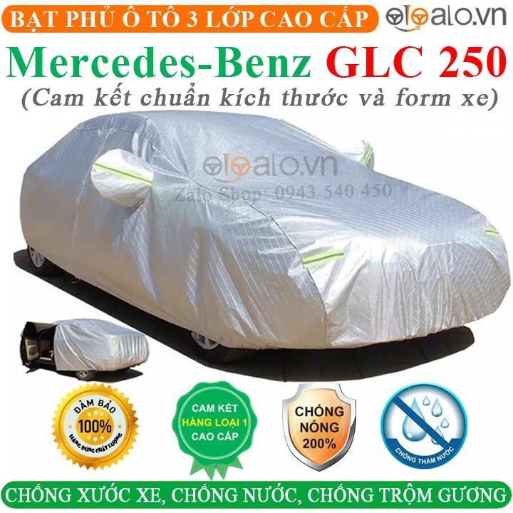 Bạt Phủ Ô Tô Mercedes Benz GLC 250 Cao Cấp 3 Lớp Chống Nắng Nóng Chống Nước Chống xước | OTOALO