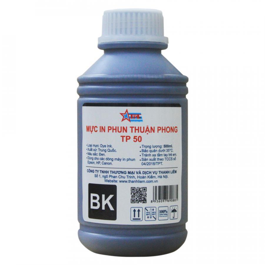 Bộ 4 Màu Mực in phun Thuận Phong TP50 (500ml) dùng cho máy in phun Epson, HP, Canon - Hàng Chính Hãng