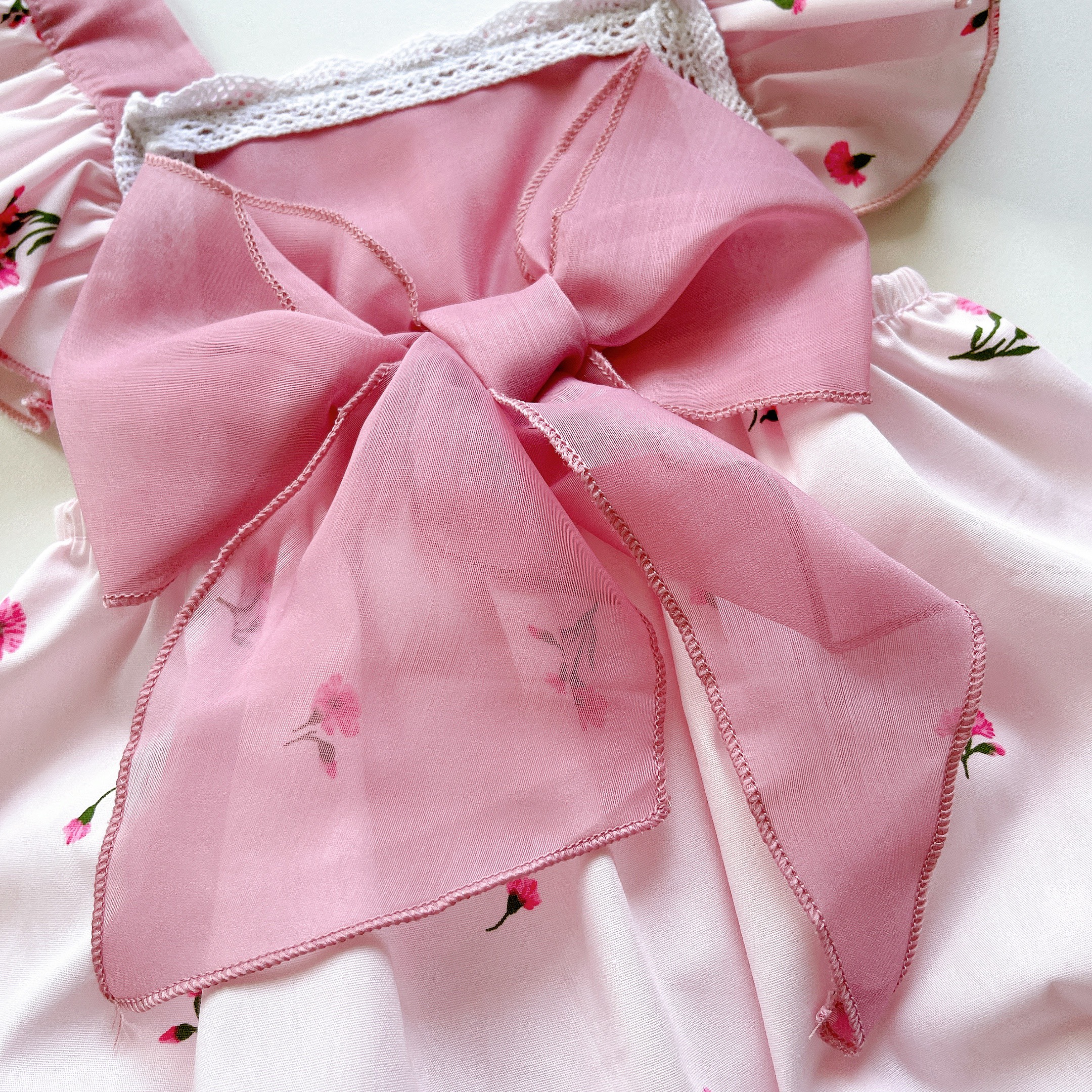 Body nơ bé gái 3 đến 12kg, Bodysuit tặng kèm turban cho bé gái