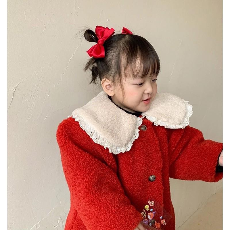 Kẹp nơ trơn phong cách retro đơn giản tiểu thư Hàn Quốc 7cm Tatitava