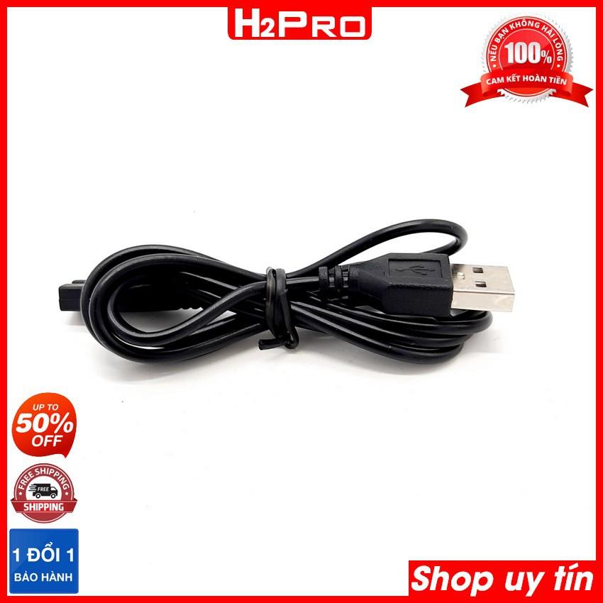 Dây sạc đèn pin 2 chấu, jack nguồn USB, dây sạc đèn pin giá rẻ dài 1m