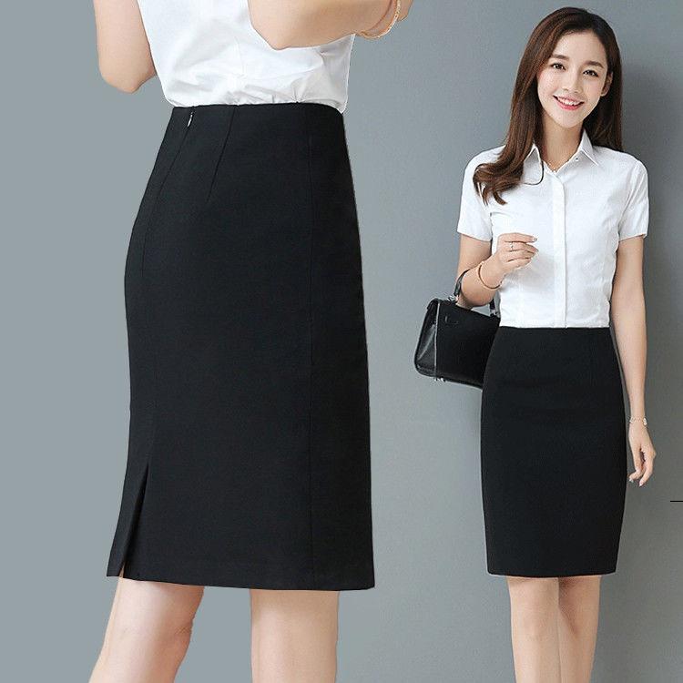 Chân Váy Bút Chì Công Sở Xẻ Sau YURITA Ngắn Trên Gối Cạp Cao Lung Thun Chất Vải Umi Cao Cấp Co Giãn 4 Chiều MS002