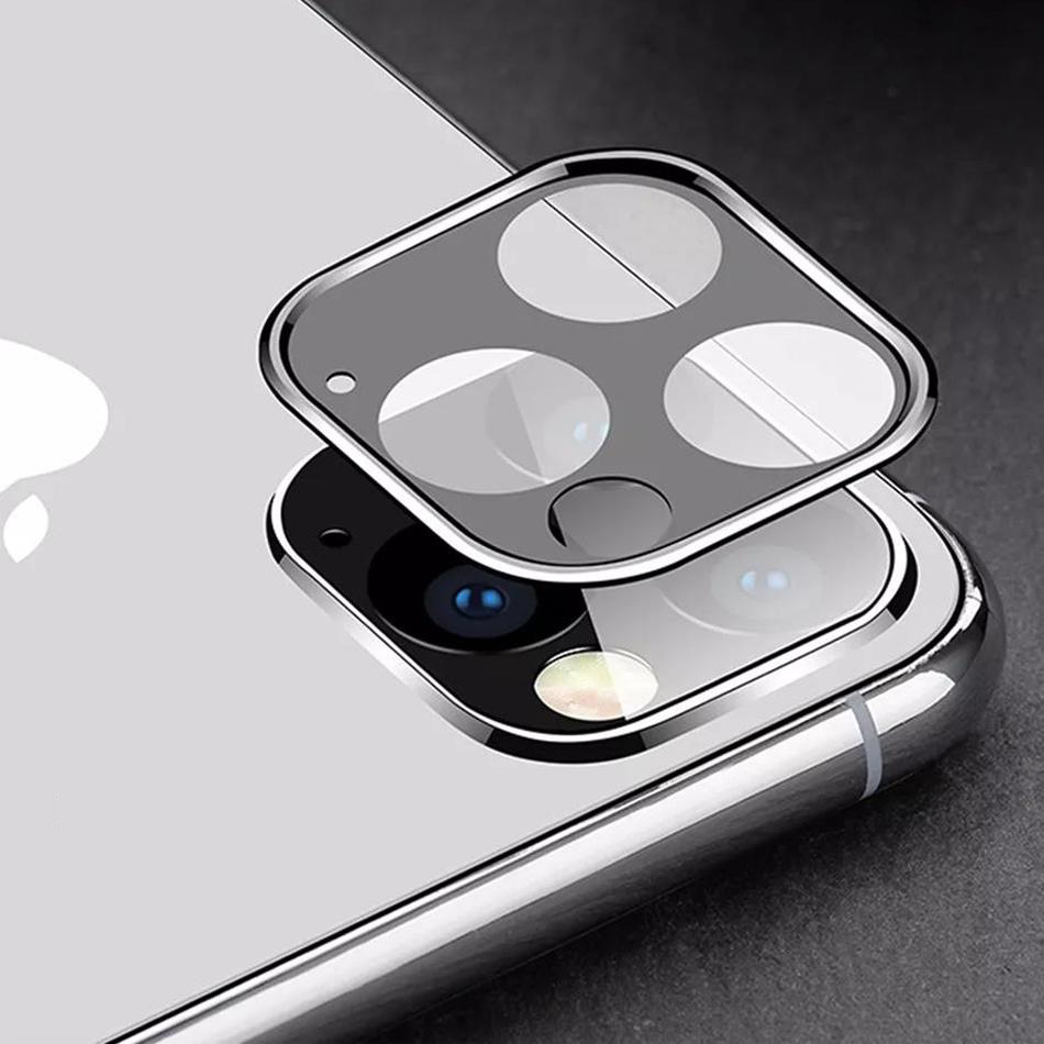 KÍnh Cường Lực Viền Thép Bảo Vệ Camera IPhone 11 Pro / IPhone 11 Pro Max - TITAN CP01 - Hàng Chính Hãng