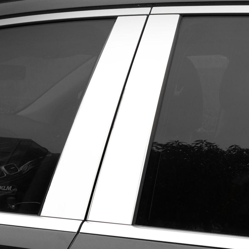Bộ 4 thanh nẹp inox cột B cánh cửa xe ô tô Mercedes GLS450 - Chất liệu Hợp kim inox
