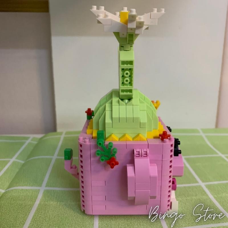 MÔ HÌNH LẮP RÁP CHẬU CÂY PINK PIG 548 CHI TIẾT