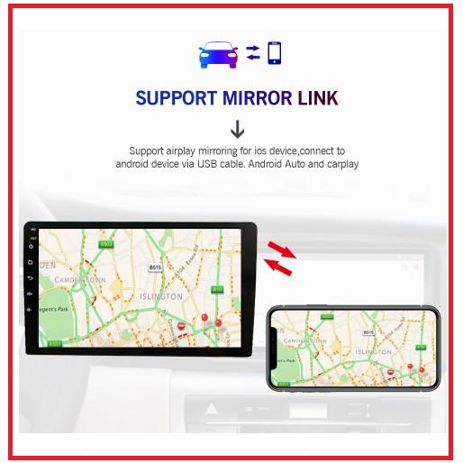COMBO Bộ Màn hình Android kèm mặt dưỡng theo xe HUYNDAI SANTAFE 2019-2021,Màn hình DVD Android 9in.