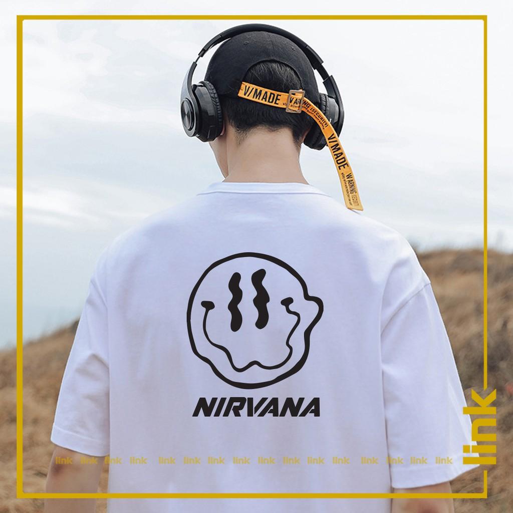 Áo phông NIRVANA mặt méo độc lạ đủ màu tay dài form rộng