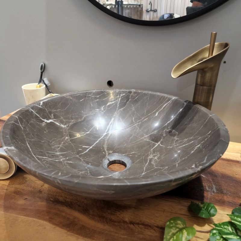 Lavabo đặt bàn - Lavabo đá tự nhiên - Lavabo cổ điển