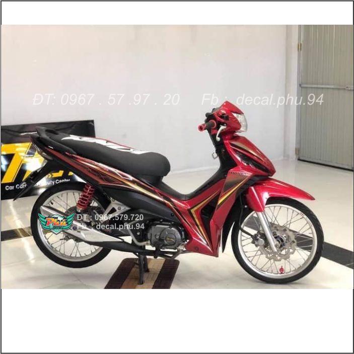 Tem Wawe RSX Đỏ đen Crom
