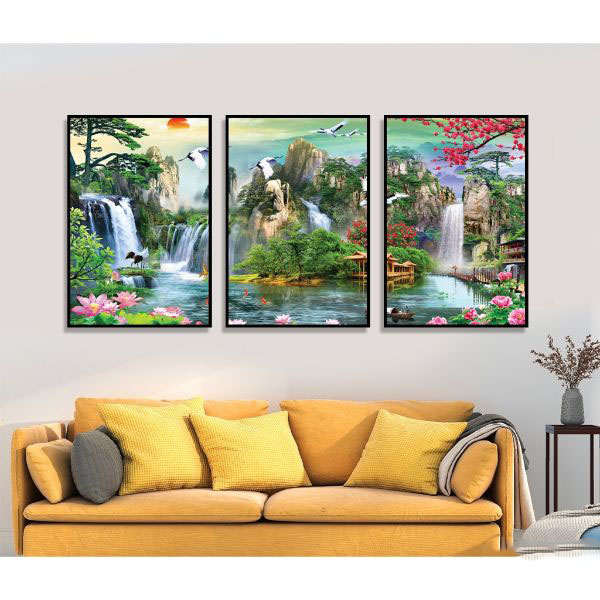 Tranh Trang Trí Phong Cảnh -Bộ Sơn Thủy