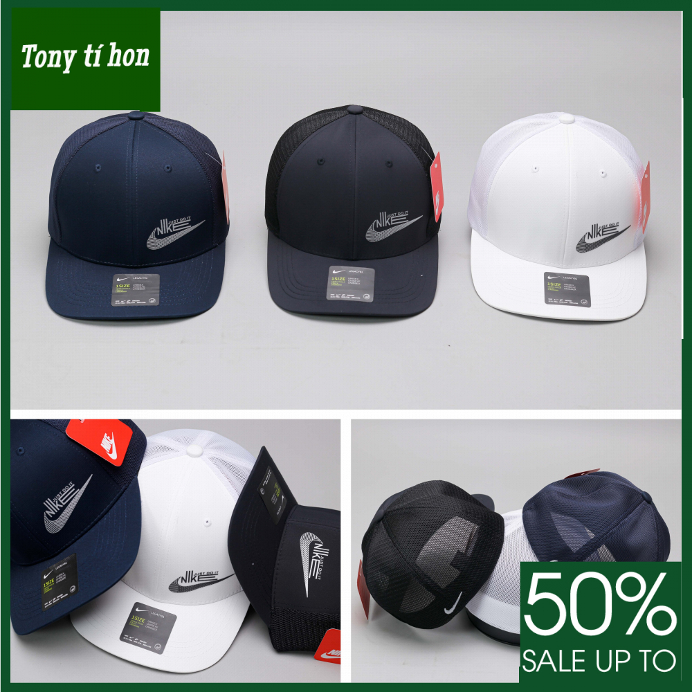 Tony tí hon - Mũ nón kết lưỡi trai bít đuôi logo just do it thời trang nam nữ cao cấp - nhiều màu - màu xanh / màu trắng/ màu đen