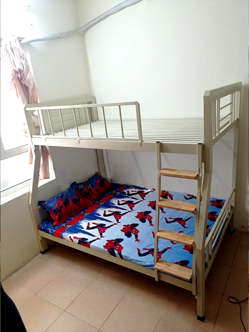 Giường sắt hai tầng hộp 48 sắt dày CAO CẤP